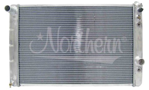 Radiator - 30.625 in W x 18.5 in H x 3.125 in D - Passenger Side Inlet - Driver Side Outlet - Aluminum - Natural - Automatic - GM F-Body 1982-92 - Each