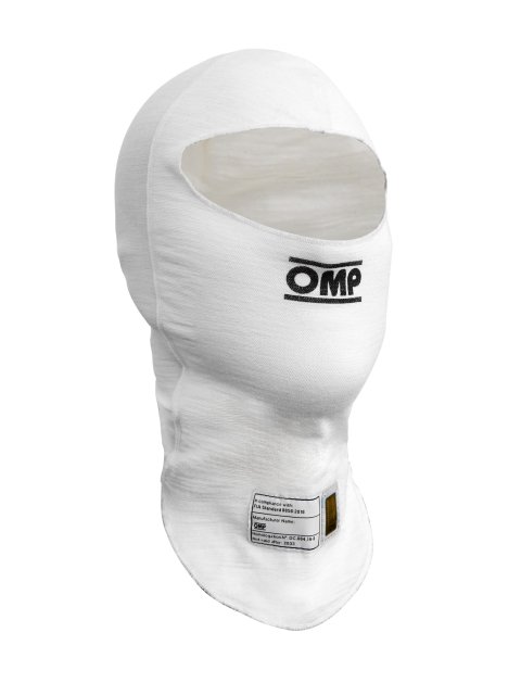 OMP TECNICA EVO BALACLAVA FIA 8856-2018 WHITE SZ S