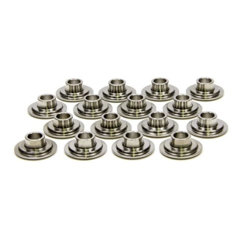 Valve Spring Retainer - 500 Series - 10 Degree - 1.090 in / 0.695 in OD Steps - Dual Spring - Titanium - Set of 16