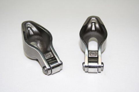 Rocker Arm - Sportsman - 3/8 in Stud Mount - 1.60 Ratio - Roller Tip - Self-Align - Steel - Natural - Small Block Chevy - Set of 16