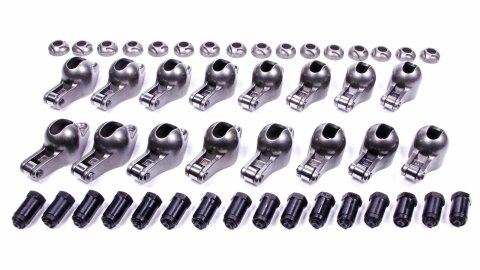 Rocker Arm - Sportsman - 7/16 in Stud Mount - 1.72 Ratio - Roller Tip - Steel - Natural - Big Block Chevy - Set of 16