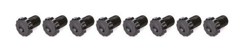 Flywheel Bolt Kit - 12 mm x 1.5 Thread - 18 mm Long - 12 Point Head - Steel - Black Oxide - Dodge Cummins 1989-2018 - Set of 8
