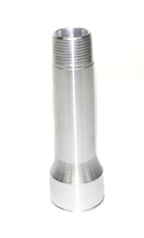 Fitting - Adapter - Straight - 3/4 in NPT Male to 1-1/2 in Hose Barb - Aluminum - Clear Anodized - Water Pump - Each
