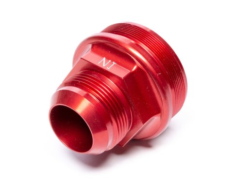 Fuel Filter End Cap - 16 AN Male Inlet - Aluminum - Red Anodized - Peterson Fuel Filters - Each