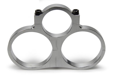 Fuel Filter Bracket - Clamp-On - Aluminum - Natural - Peterson 2.5 in OD Filters - 1.75 in OD Tube - Each