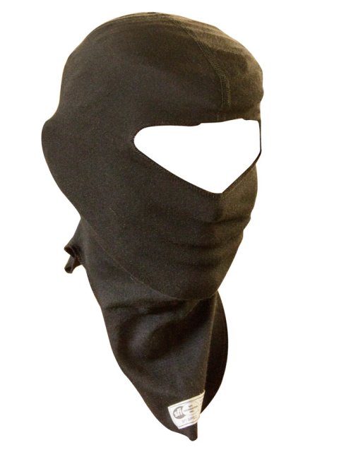 Head Sock - Single Eyeport - SFI 3.3 - Single Layer - Moisture Wicking - Lenzing FR - Black - Youth One Size Fits All - Each