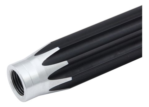 Suspension Tube - Scalloped - 11.5 in Long - 5/16-24 in Female Thread - Aluminum - Black Anodized / Natural - Each