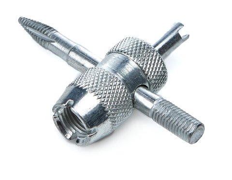 Valve Stem Core Tool - Knurled - Steel - Zinc Plated - Each