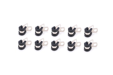 Line Clamp - Adel - 0.25 in ID - Rubber Lining - Aluminum - Set of 10