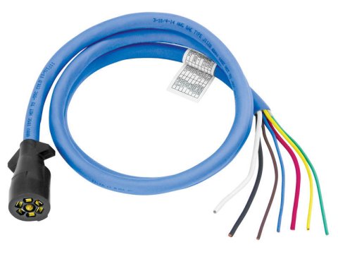 Trailer Light Wiring Harness - Heavy Duty - Trailer Side 7 Blade - 6 ft Harness - Universal - Each