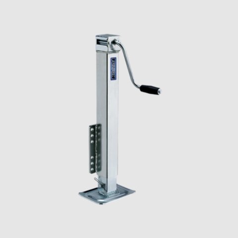 Trailer Jack - Manual - Sidewind - 28 in of Travel - 5000 lb Capacity - Steel - Zinc Plated - Each