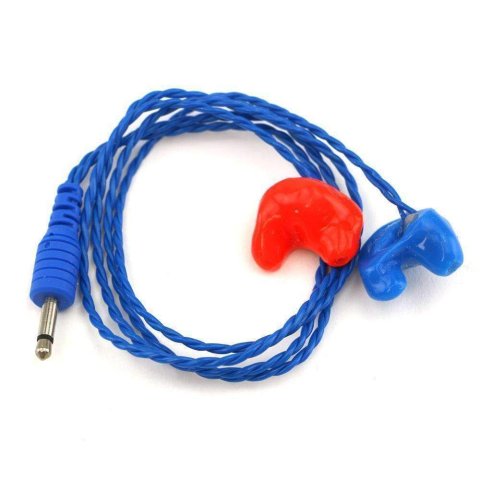 Earpiece - Challenger Semi-Custom - 1/8 Input Jack - Plastic - Blue / Red - Each