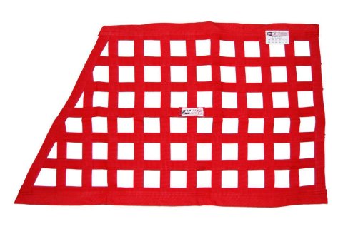 Window Net - SFI 27.1 - 1 in Webbing - 18 x 23 x 32 in Trapezoid - Red - Each