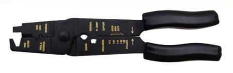 Wire Crimping Tool - Spark Plug / Crimper - Rubber Handles - 7-10.4 mm Spark Plug Wires - Each