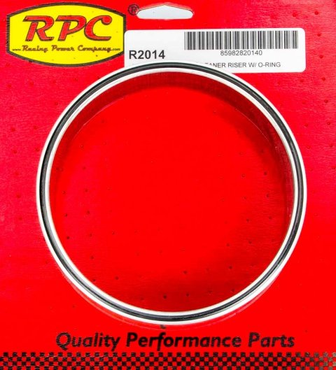 Air Cleaner Spacer - Sure Seal - 1.25 in Thick - 5-1/8 in Carb Flange - Aluminum - Natural - Each