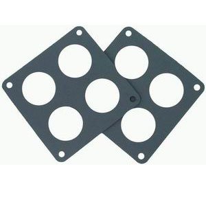 Carburetor Base Plate Gasket - 4-Barrel - 4 Hole - 0.063 in Thick - Composite - Dominator Flange - Pair