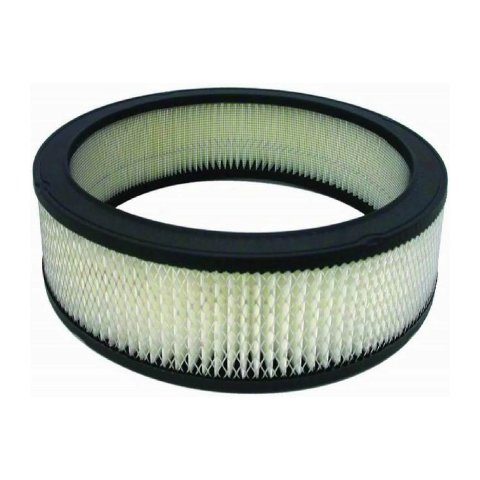 Air Filter Element - Round - 14 in Diameter - 3 in Tall - Wire Mesh Included - Paper - White - Universal - Each