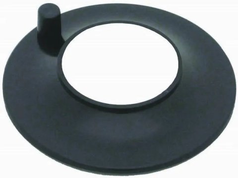 Air Cleaner Adapter - 5-1/8 in Air Cleaner to 2-5/8 in Carb Flange - 0.75 in Tall - Plastic - Black - Each