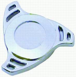 Air Cleaner Nut - Tri Star - 1/4-20 in Thread - Steel - Chrome - Each