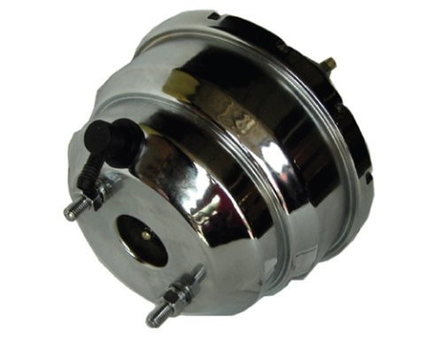 Power Brake Booster - 8 in OD - Dual Diaphragm - Steel - Yellow Zinc - GM A-Body / F-Body 1968-72 - Each