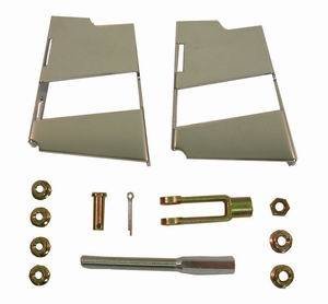 Brake Booster Bracket - Steel - Chrome - Hardware Included - Universal - Kit