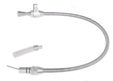 Transmission Dipstick - Firewall Mount - Flexible - Braided Stainless / Aluminum - Natural - Powerglide - Each