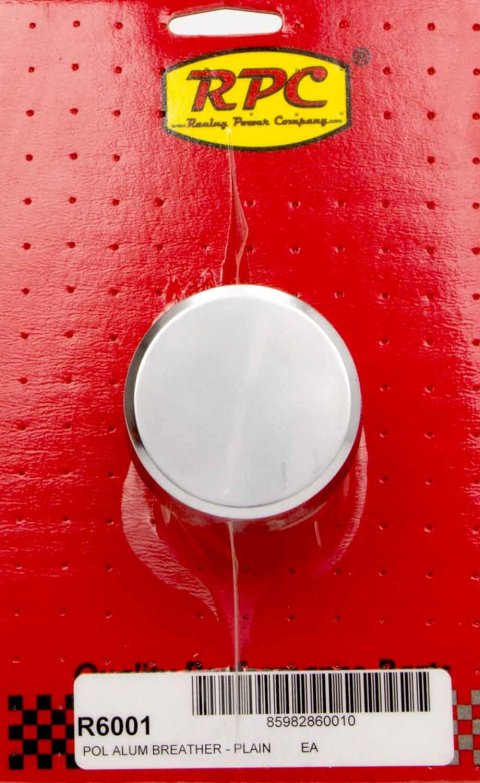 Breather - Push-In - Round - 1-1/4 in Hole - Aluminum - Polished - Each