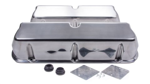 Valve Cover - Tall - Baffled - Aluminum - Polished - Small Block Ford - Pair