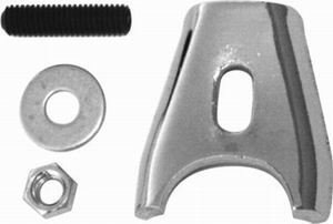 Distributor Hold Down - Stud Mounted - Hardware Included - Steel - Chrome - Chevy V8 - Each