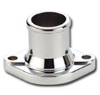 Water Neck - Straight - 1-1/2 in ID Hose - O-Ring / Hardware Included - Steel - Chrome - Ford Cleveland / Modified - Each