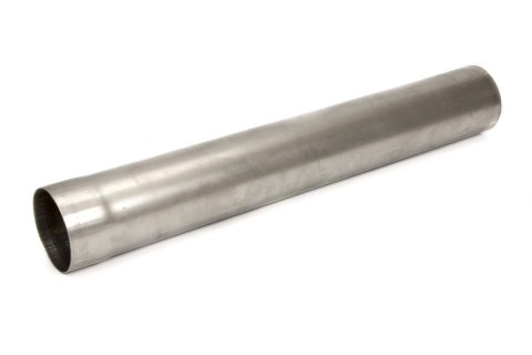 Exhaust Pipe Extension - Straight - 3.5 in Diameter - 2 ft Long - 1 End Expanded - Steel - Natural - Each
