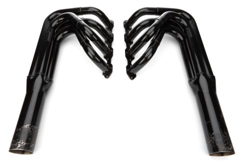 Headers - Sprint - 1.75 to 1.875 in Primary - 3.5 in Collector - Gaskets / Hardware Included - Steel - Black Paint - Dart Heads - Small Block Ford - Pair