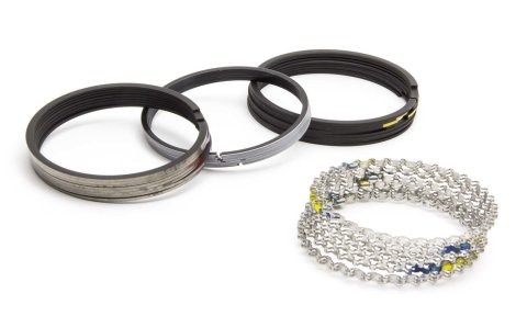 Piston Rings - Speed Pro - 4.280 in Bore - File Fit - 5/64 x 5/64 x 3/16 in Thick - Standard Tension - Ductile Iron - Plasma Moly - 8-Cylinder - Kit