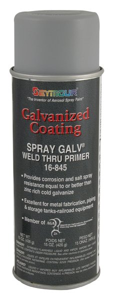 Primer - SPRAY GALV - Epoxy Resin - Weld Through - Light Gray - 16 oz Aerosol - Each