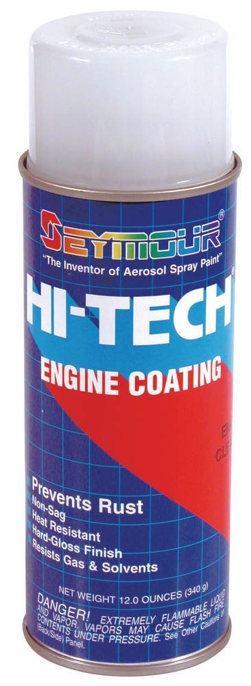 Paint - HI TECH ENGINE - High Temperature - Alkyd Enamel - Gloss Clear - 16 oz Aerosol - Each