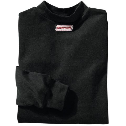 Underwear Top - SFI 3.3 - Long Sleeve - Crewneck - CarbonX - Black - Small - Each