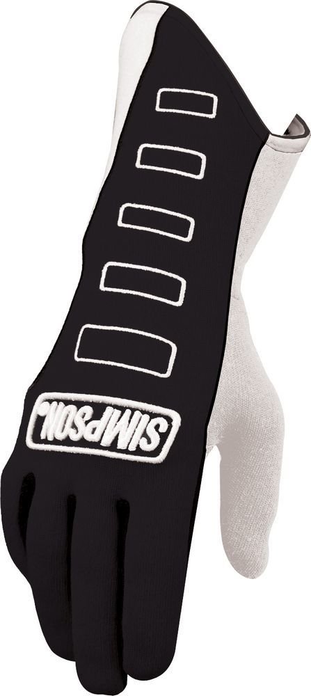 Gloves - Competitor - Driving - SFI 3.3/5 - FIA Approved - Double Layer - Nomex - Black - Medium - Pair