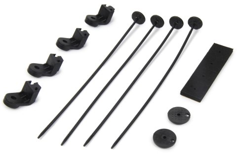 Electric Fan Mount Kit - Pro Series - Push Through Radiator Style - Nylon - Black - 14 in Cooling Fans - Kit