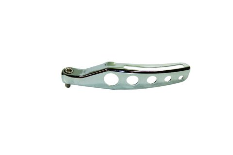Alternator Bracket - Passenger Side - Upper - Water Pump Mount - Steel - Chrome - Long Water Pump - Small Block Chevy - Each