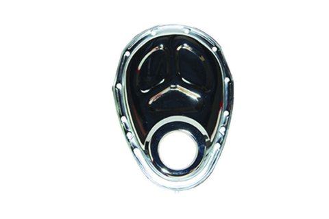 Timing Cover - 1-Piece - Steel - Chrome - Small Block Chevy - Each