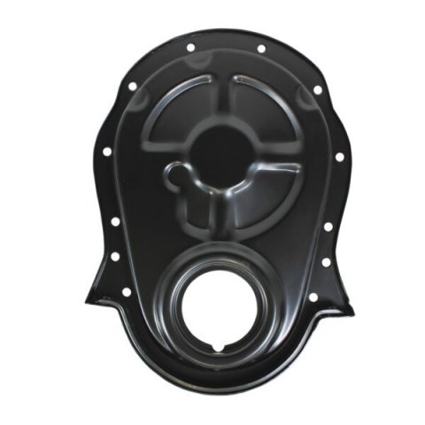 Timing Cover - 1-Piece - Steel - Black Paint - Big Block Chevy - Each