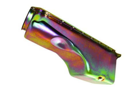 Engine Oil Pan - Rear Sump - 4 qt - Stock Depth - Steel - Zinc Oxide - 2-Piece Seal - Big Block Chevy - Each