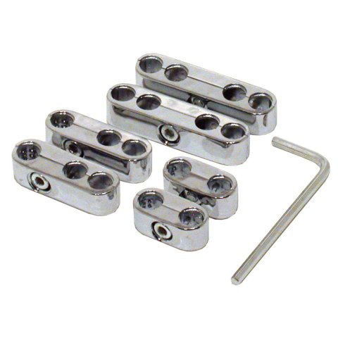 Spark Plug Wire Loom - 7-8 mm - Allen Wrench Included - Plastic - Chrome - Clamp Style - Kit