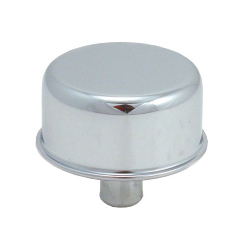 Breather - Push-In - Round - 1-1/4 in Holes - Steel - Chrome - Each