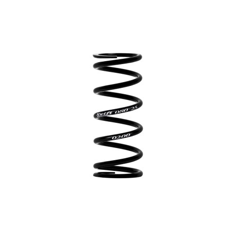 Coil Spring - Barrel - 2.5 in ID - 6 in Length - 100 lb/in Spring Rate - Black Powder Coat - Each