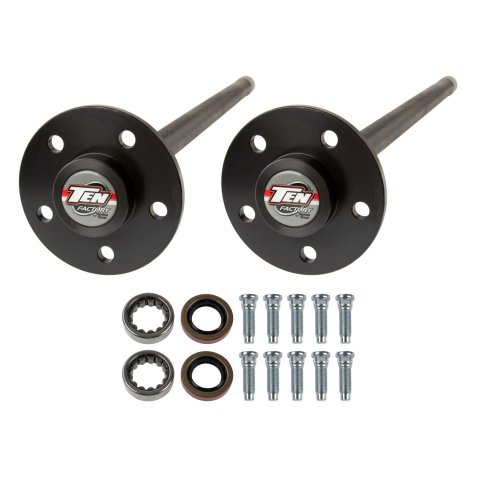 Axle Shaft - Performance Rear Axle Kit - 29.93 in Long - 31 Spline Carrier - 5 x 4.50 in Bolt Pattern - C-Clip - Steel - Black Oxide - Ford 8.8 in - Ford Mustang 1994-98 - Kit