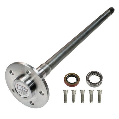 Axle Shaft - Performance Rear Axle Kit - 29.625 in Long - 28 Spline Carrier - 5 x 4.75 in Bolt Pattern - Steel - Natural - GM 8.2 / 8.5 in - GM A-Body / F-Body / X-Body 1965-72 - Kit