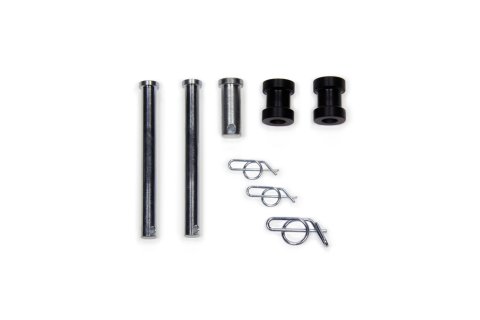 Jacobs Ladder Pin - 1/2 in Diameter - One 1-1/2 in and Two 3-3/4 in Long Pins - Clips / Spacers Included - Steel - Zinc Oxide - Sprint Car - Kit