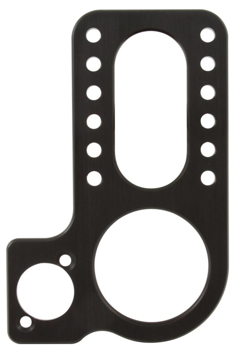 Steering Box Mount - Top Mount - Aluminum - Black Anodized - MPD Shutoff - Sprint Car - Each