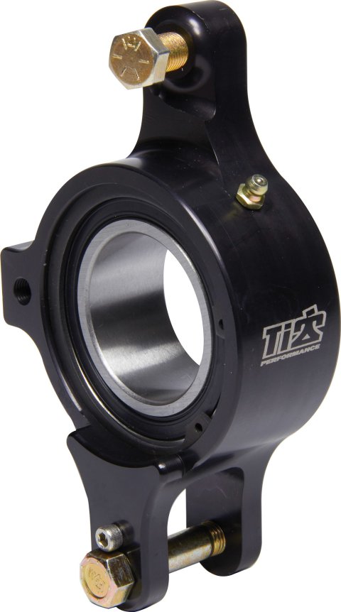 Birdcage - Passenger Side - 1.965 in ID Bearing - 6 in Bolt Hole Center to Center - Bearing / Bolts / Snap Ring - Aluminum - Black Anodized - Micro / Mini - Each